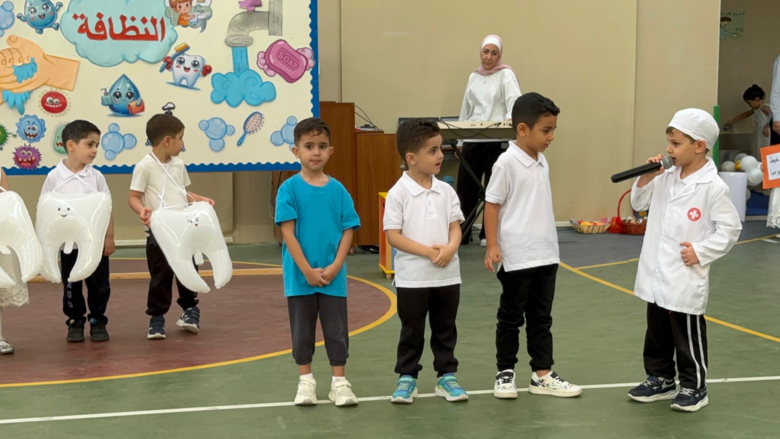 اذاعة مدرسية للروضة الأولى بعنوان النظافة