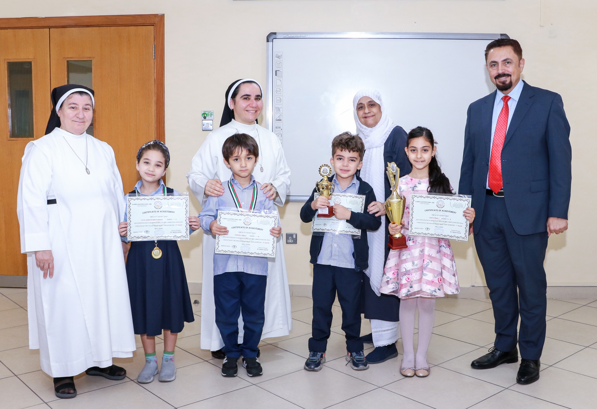 Results of the Spelling Bee Competition - Grades (1 - 6)