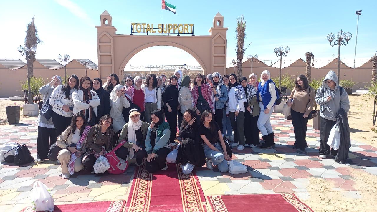 رحلة الصفوف ( 10-11-12)  بنات إلى صحراء سفاري دبي 