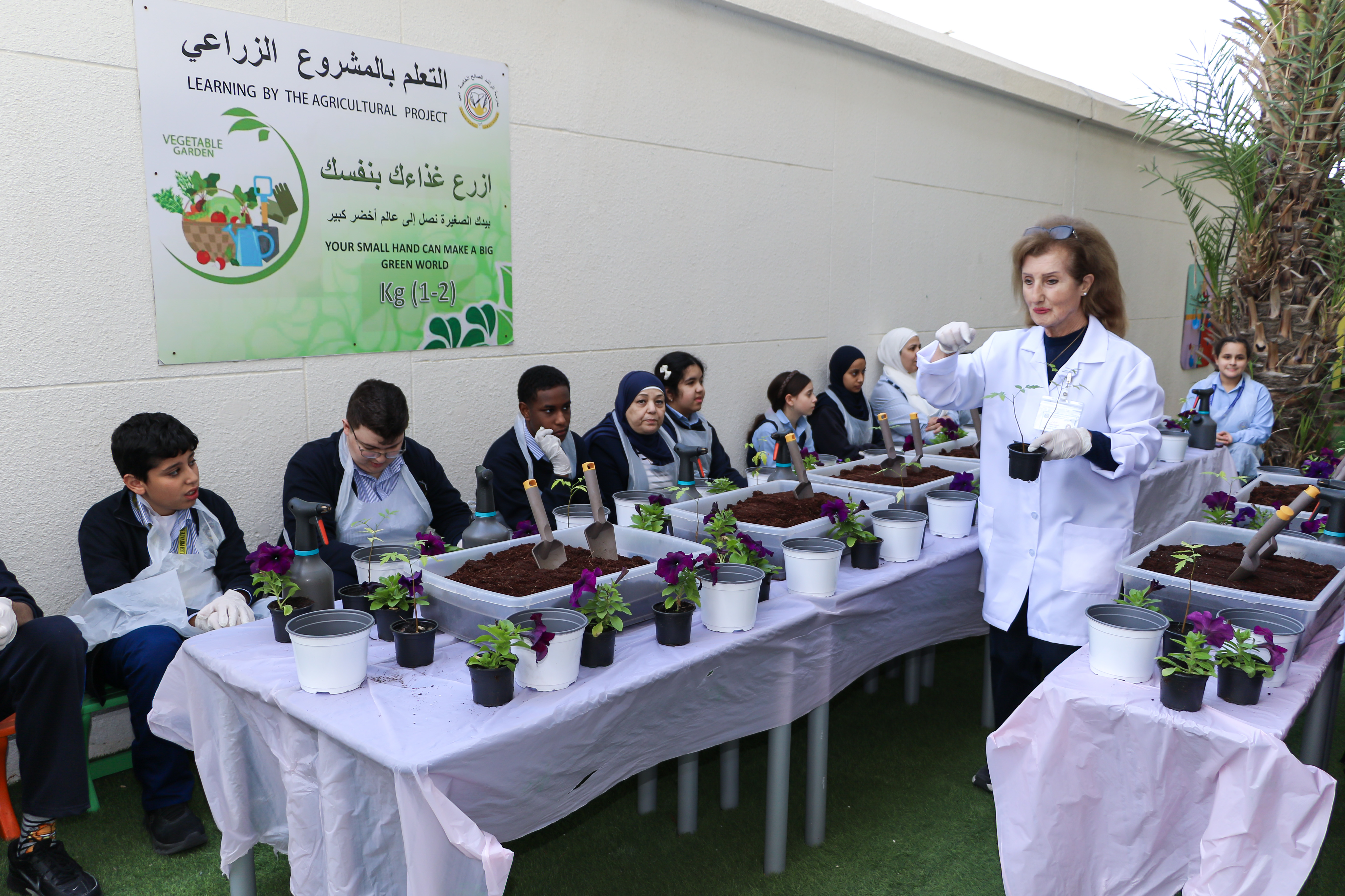 ورشة عمل زراعية ( ماذا ازرع في حديقتي ) بالتعاون مع بلدية دبي